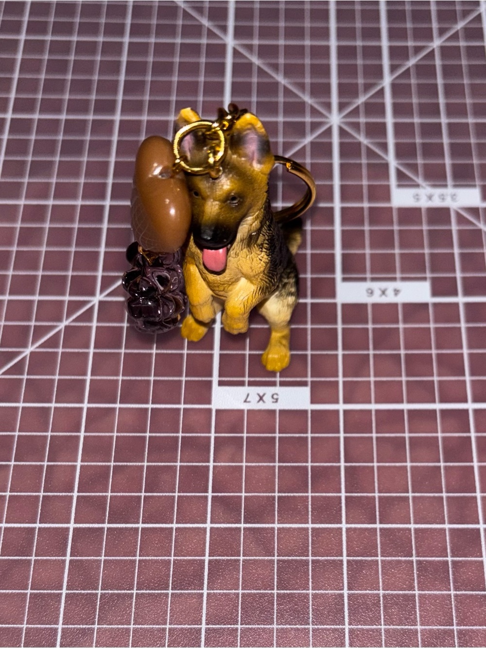 Handmade German Shepherd Keychain